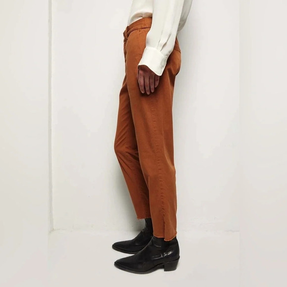 Nili Lotan Montauk Pant in Whiskey Raw Hem size 4 - Picture 14 of 16